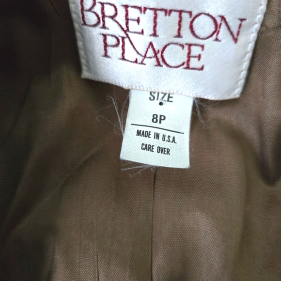 Women's Wool Gray Plaid Lined Blazer size 8P - Picture 6 of 15